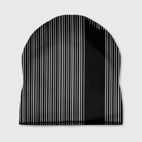 Шапка 3D с принтом Visual zebra stripes в Тюмени, 100% полиэстер | универсальный размер, печать по всей поверхности изделия | 
