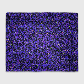 Плед 3D с принтом Фиолетовая мозаика в Кировске, 100% полиэстер | закругленные углы, все края обработаны. Ткань не мнется и не растягивается | 