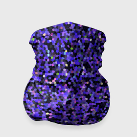 Бандана-труба 3D с принтом Фиолетовая мозаика в Курске, 100% полиэстер, ткань с особыми свойствами — Activecool | плотность 150‒180 г/м2; хорошо тянется, но сохраняет форму | 