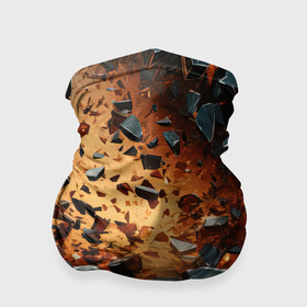 Бандана-труба 3D с принтом Летящие камни и взрыв в Екатеринбурге, 100% полиэстер, ткань с особыми свойствами — Activecool | плотность 150‒180 г/м2; хорошо тянется, но сохраняет форму | 