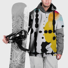 Накидка на куртку 3D с принтом Цветная абстракция   минимализм , 100% полиэстер |  | 