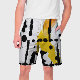 Мужские шорты 3D с принтом Цветная абстракция   минимализм в Кировске,  полиэстер 100% | прямой крой, два кармана без застежек по бокам. Мягкая трикотажная резинка на поясе, внутри которой широкие завязки. Длина чуть выше колен | 