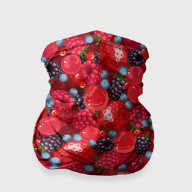 Бандана-труба 3D с принтом Свежие ягоды   ассорти , 100% полиэстер, ткань с особыми свойствами — Activecool | плотность 150‒180 г/м2; хорошо тянется, но сохраняет форму | 