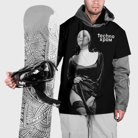 Накидка на куртку 3D с принтом Techno храм страстная монашка , 100% полиэстер |  | 