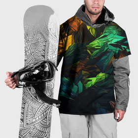 Накидка на куртку 3D с принтом Абстрактный     камуфляж   в  кислотных   абстрактных  пятнах в Тюмени, 100% полиэстер |  | 