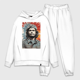 Мужской костюм oversize хлопок с принтом Портрет Че Гевара в Тюмени,  |  | Тематика изображения на принте: 
