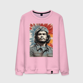 Мужской свитшот хлопок с принтом Портрет Че Гевара в Екатеринбурге, 100% хлопок |  | Тематика изображения на принте: 