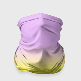 Бандана-труба 3D с принтом Бледно розовый и ярко желтый градиент в Екатеринбурге, 100% полиэстер, ткань с особыми свойствами — Activecool | плотность 150‒180 г/м2; хорошо тянется, но сохраняет форму | Тематика изображения на принте: 