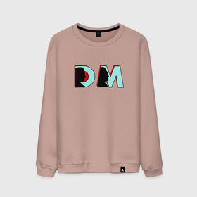 Мужской свитшот хлопок с принтом Depeche Mode   DM logo в Санкт-Петербурге, 100% хлопок |  | 