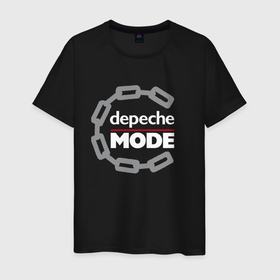 Мужская футболка хлопок с принтом Depeche Mode   Ring в Курске, 100% хлопок | прямой крой, круглый вырез горловины, длина до линии бедер, слегка спущенное плечо. | 