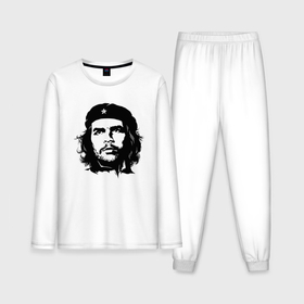 Мужская пижама с лонгсливом хлопок с принтом Портрет Эрнесто Че Гевары в Кировске,  |  | 