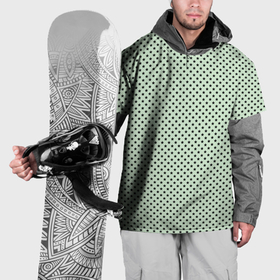 Накидка на куртку 3D с принтом Светло салатовый паттерн маленькие звёздочки , 100% полиэстер |  | 