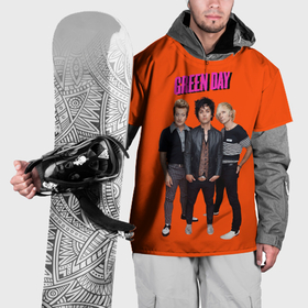 Накидка на куртку 3D с принтом Green Day trio в Петрозаводске, 100% полиэстер |  | 