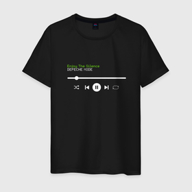 Мужская футболка хлопок с принтом Depeche Mode   Player в Курске, 100% хлопок | прямой крой, круглый вырез горловины, длина до линии бедер, слегка спущенное плечо. | Тематика изображения на принте: 