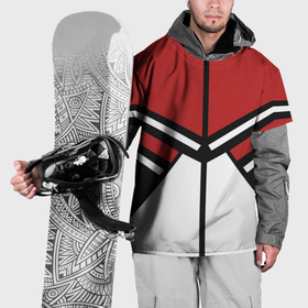 Накидка на куртку 3D с принтом Советский спорт с полосами , 100% полиэстер |  | 