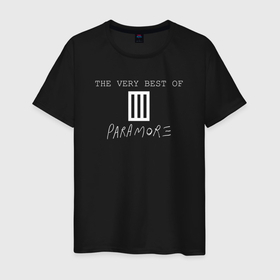 Мужская футболка хлопок с принтом The very best of Paramore в Санкт-Петербурге, 100% хлопок | прямой крой, круглый вырез горловины, длина до линии бедер, слегка спущенное плечо. | 