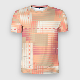 Мужская футболка 3D Slim с принтом Полосы в цвете 2024 года в Тюмени, 100% полиэстер с улучшенными характеристиками | приталенный силуэт, круглая горловина, широкие плечи, сужается к линии бедра | Тематика изображения на принте: 