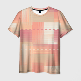 Мужская футболка 3D с принтом Полосы в цвете 2024 года в Тюмени, 100% полиэфир | прямой крой, круглый вырез горловины, длина до линии бедер | Тематика изображения на принте: 