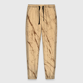 Мужские брюки 3D с принтом Кора дерева текстурная в Санкт-Петербурге, 100% полиэстер | манжеты по низу, эластичный пояс регулируется шнурком, по бокам два кармана без застежек, внутренняя часть кармана из мелкой сетки | 