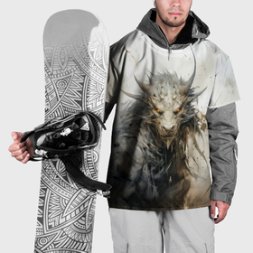 Накидка на куртку 3D с принтом Дракон разрушения в Курске, 100% полиэстер |  | 