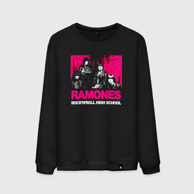 Мужской свитшот хлопок с принтом Ramones rocknroll high school , 100% хлопок |  | 