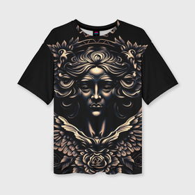Женская футболка oversize 3D с принтом Богиня любви Афродита в Санкт-Петербурге,  |  | 