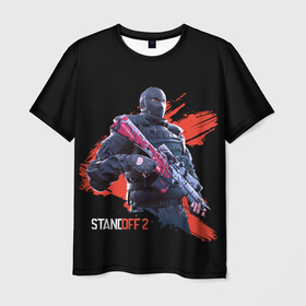 Мужская футболка 3D с принтом Standoff 2 Game в Кировске, 100% полиэфир | прямой крой, круглый вырез горловины, длина до линии бедер | Тематика изображения на принте: 