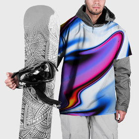 Накидка на куртку 3D с принтом Яркая цветная волна в Белгороде, 100% полиэстер |  | Тематика изображения на принте: 