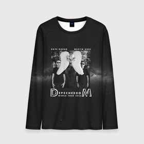 Мужской лонгслив 3D с принтом Depeche Mode   Memento mori worldwilde tour , 100% полиэстер | длинные рукава, круглый вырез горловины, полуприлегающий силуэт | Тематика изображения на принте: 