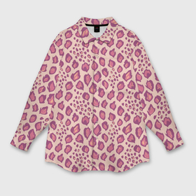 Мужская рубашка oversize 3D с принтом Цветущий леопард тюльпановое поле в Санкт-Петербурге,  |  | Тематика изображения на принте: 