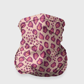 Бандана-труба 3D с принтом Цветущий леопард тюльпановое поле в Екатеринбурге, 100% полиэстер, ткань с особыми свойствами — Activecool | плотность 150‒180 г/м2; хорошо тянется, но сохраняет форму | 