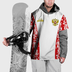 Накидка на куртку 3D с принтом Сборная России с узором в Курске, 100% полиэстер |  | Тематика изображения на принте: 