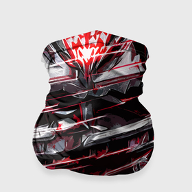 Бандана-труба 3D с принтом Кровавый красный металл в Петрозаводске, 100% полиэстер, ткань с особыми свойствами — Activecool | плотность 150‒180 г/м2; хорошо тянется, но сохраняет форму | 