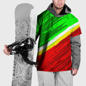 Накидка на куртку 3D с принтом Расцветка Зеленоградского флага в Петрозаводске, 100% полиэстер |  | Тематика изображения на принте: 