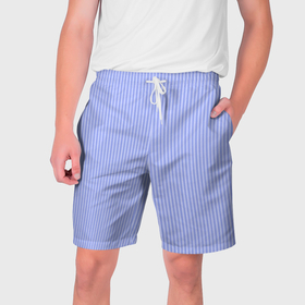 Мужские шорты 3D с принтом Сиреневые тонкие полосы в Тюмени,  полиэстер 100% | прямой крой, два кармана без застежек по бокам. Мягкая трикотажная резинка на поясе, внутри которой широкие завязки. Длина чуть выше колен | 