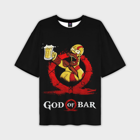 Мужская футболка oversize 3D с принтом Бог бара в Екатеринбурге,  |  | 