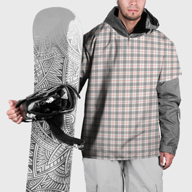 Накидка на куртку 3D с принтом Светло серый клетчатый в Петрозаводске, 100% полиэстер |  | Тематика изображения на принте: 