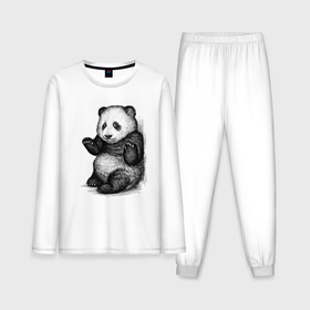 Мужская пижама с лонгсливом хлопок с принтом Детеныш панды ,  |  | 