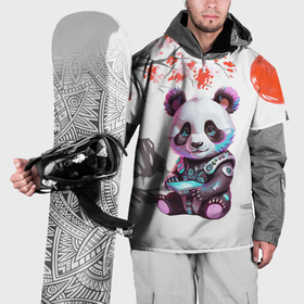 Накидка на куртку 3D с принтом Funny panda   China в Кировске, 100% полиэстер |  | Тематика изображения на принте: 