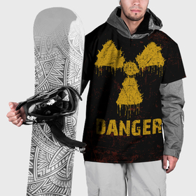 Накидка на куртку 3D с принтом Опасный человек радиация в Курске, 100% полиэстер |  | 