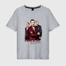 Мужская футболка хлопок Oversize с принтом Depeche Mode   a band of the universe в Курске, 100% хлопок | свободный крой, круглый ворот, “спинка” длиннее передней части | 