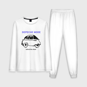 Мужская пижама с лонгсливом хлопок с принтом Depeche Mode   Behind the wheel в Санкт-Петербурге,  |  | Тематика изображения на принте: 