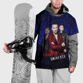 Накидка на куртку 3D с принтом Depeche Mode   A universe band в Кировске, 100% полиэстер |  | 