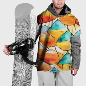 Накидка на куртку 3D с принтом Фонарики в Петрозаводске, 100% полиэстер |  | 
