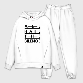 Мужской костюм oversize хлопок с принтом All Hail The Silence   Logo в Петрозаводске,  |  | Тематика изображения на принте: 