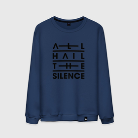 Мужской свитшот хлопок с принтом All Hail The Silence   Logo в Кировске, 100% хлопок |  | 