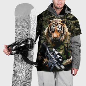 Накидка на куртку 3D с принтом Тиер солдат спецназа в Екатеринбурге, 100% полиэстер |  | Тематика изображения на принте: 