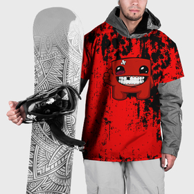 Накидка на куртку 3D с принтом Super Meat Boy краски в Белгороде, 100% полиэстер |  | Тематика изображения на принте: 