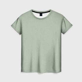 Женская футболка 3D с принтом Однотонный серо зелёный текстура в Санкт-Петербурге, 100% полиэфир ( синтетическое хлопкоподобное полотно) | прямой крой, круглый вырез горловины, длина до линии бедер | 