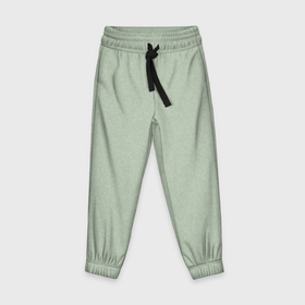 Детские брюки 3D с принтом Однотонный серо зелёный текстура в Екатеринбурге, 100% полиэстер | манжеты по низу, эластичный пояс регулируется шнурком, по бокам два кармана без застежек, внутренняя часть кармана из мелкой сетки | 
